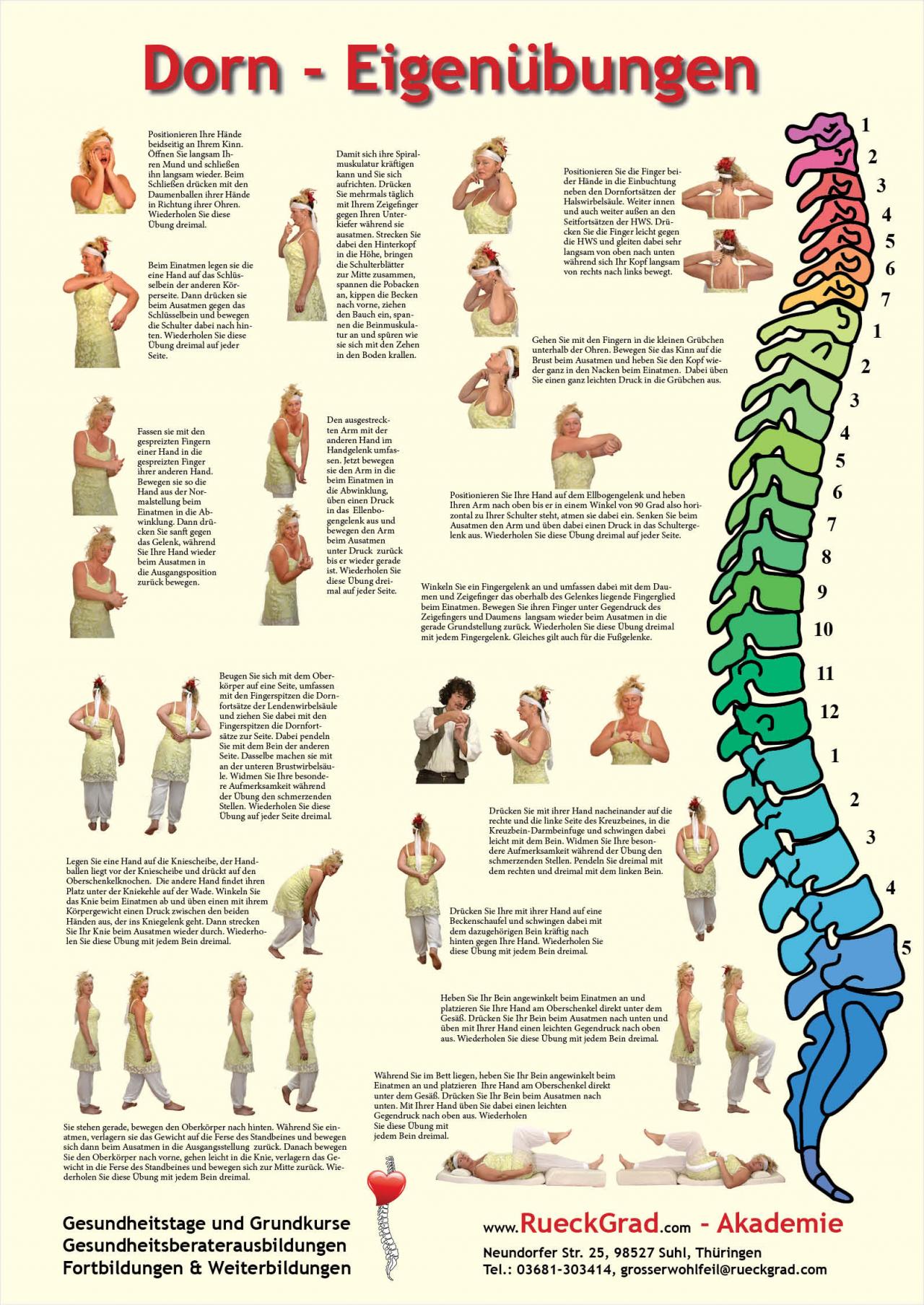 Poster Dorn - Eigenübungen