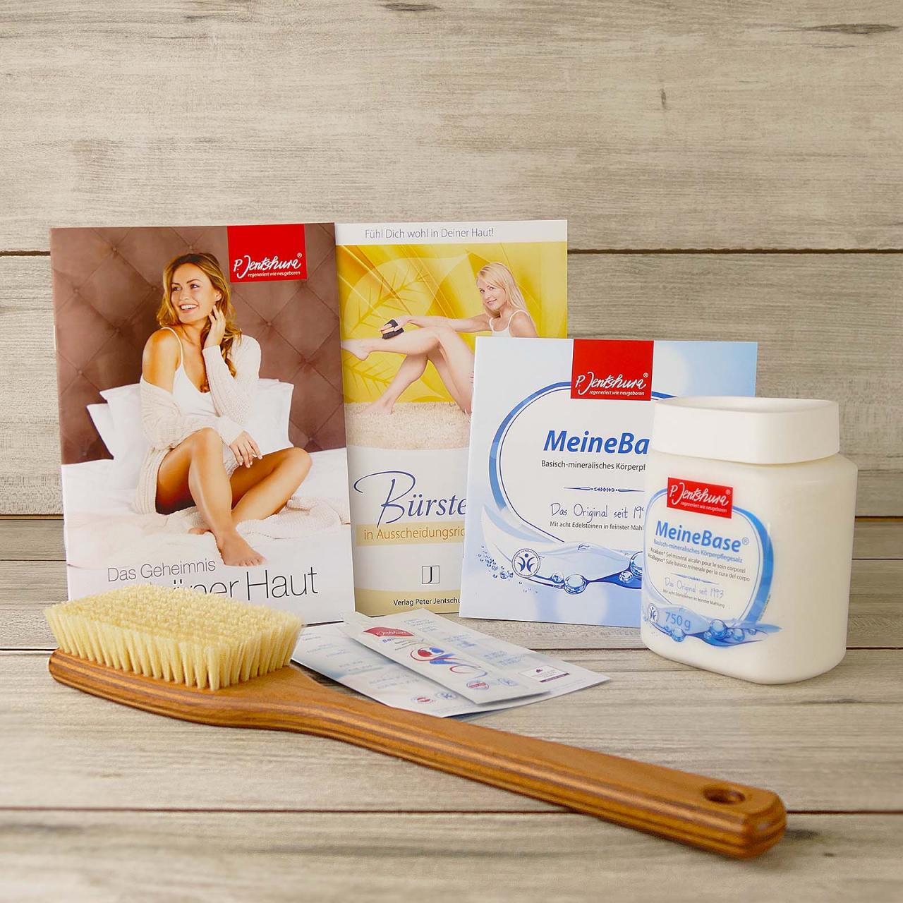 Set: Jentschura Badebürste + MeineBase 750g