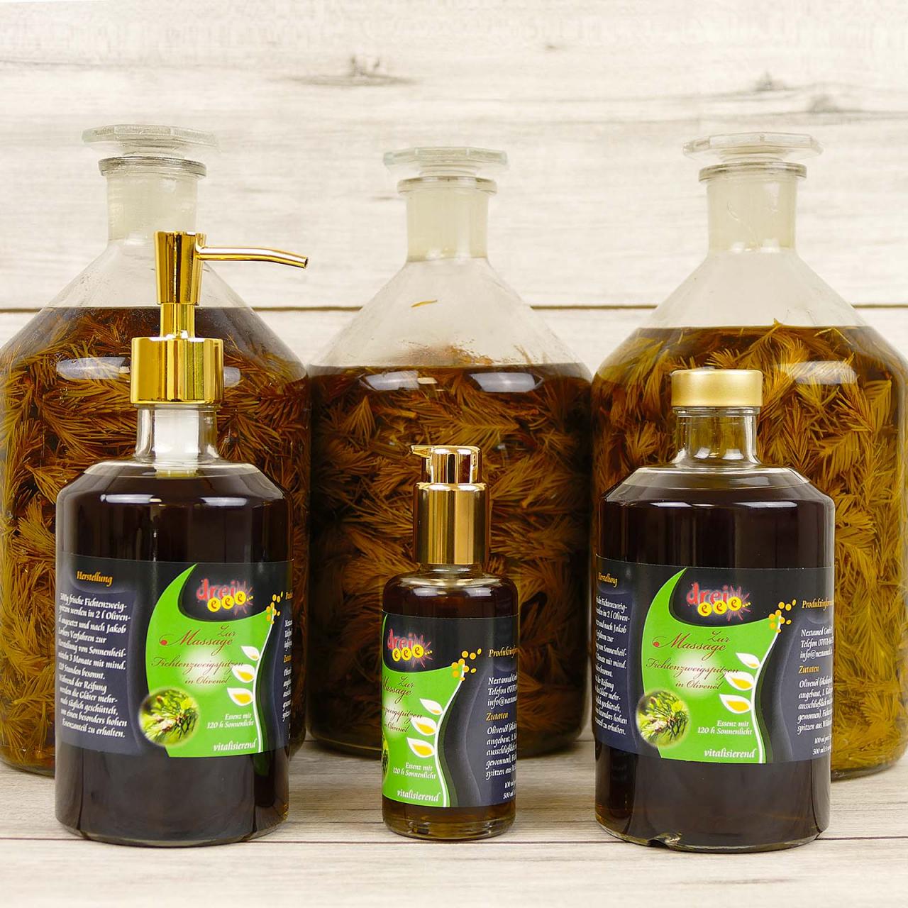 Fichtenzweigspitzen in Olivenöl Sortiment