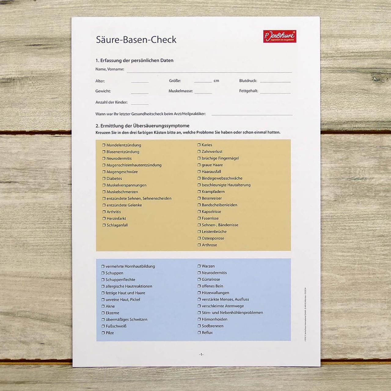 Jentschura Info: Säure-Basen-Check