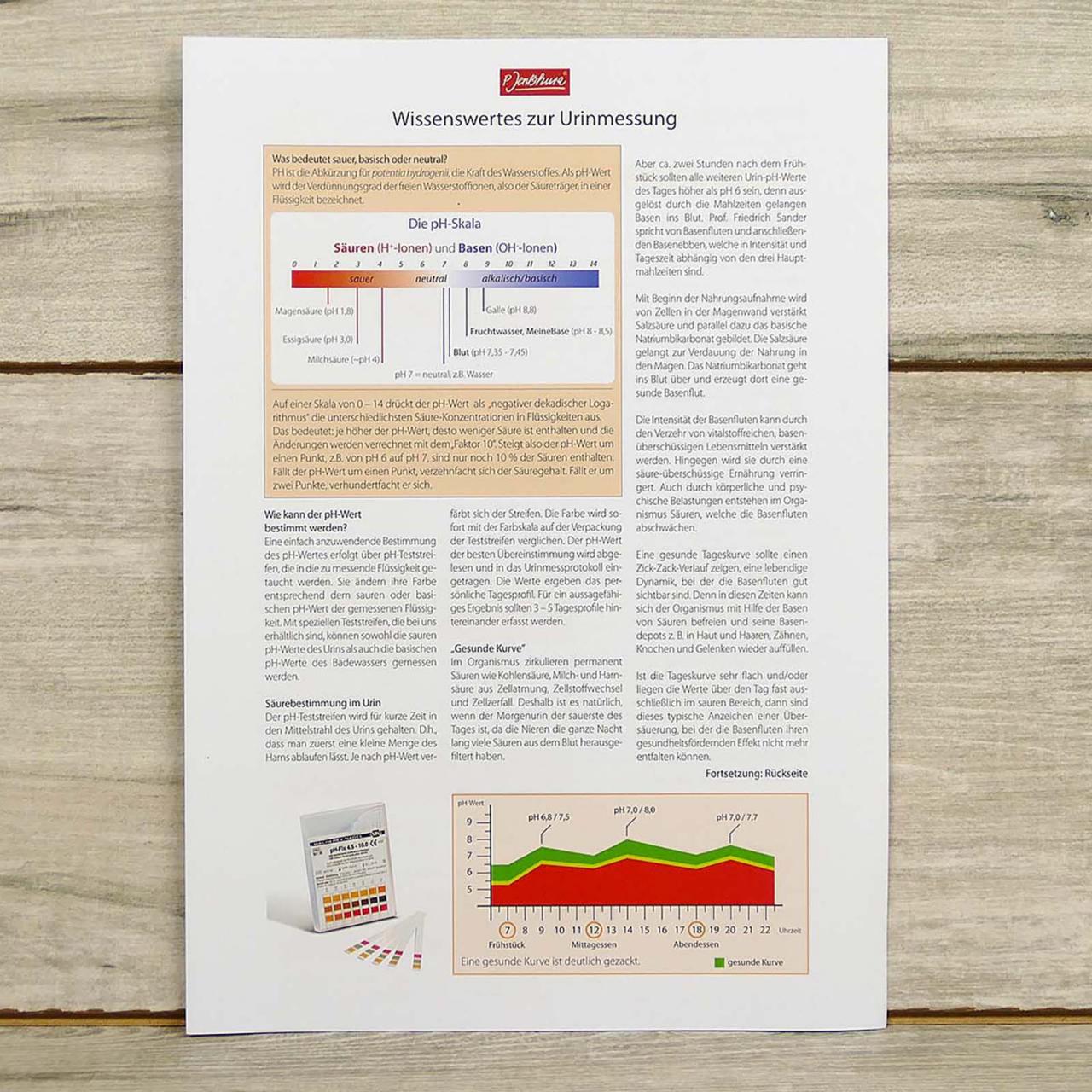 Jentschura Info: Wissenswertes zur Urinmessung